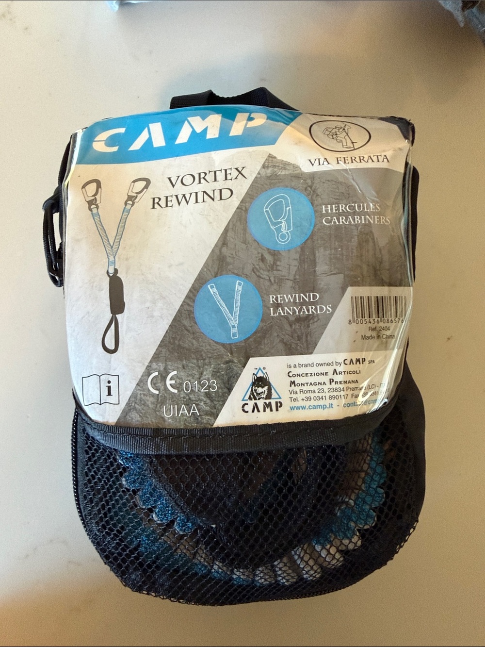 CAMP Vortex Rewind Via Ferrata Lanyard Set